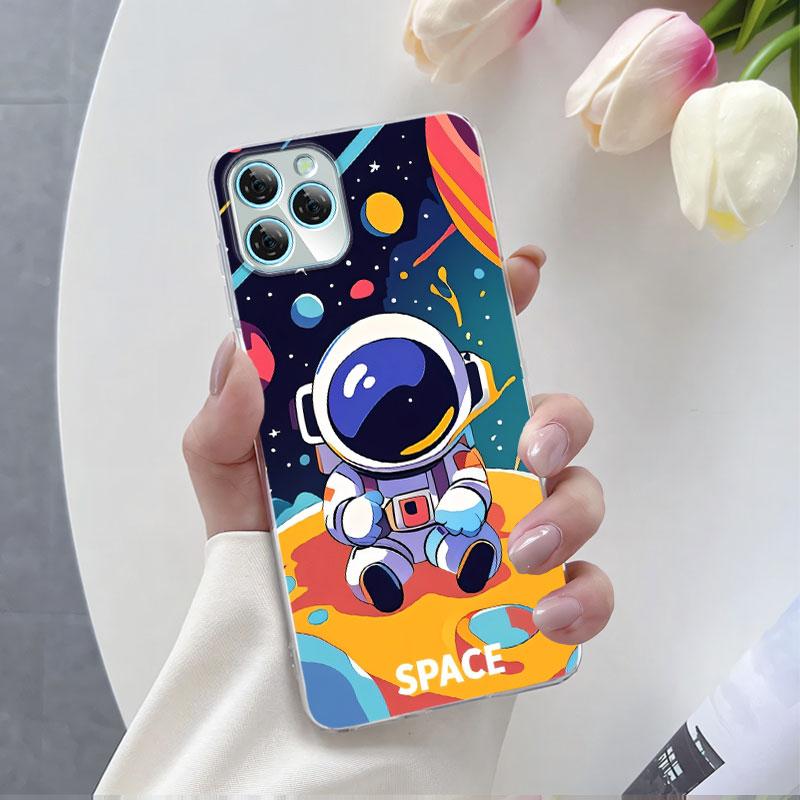 

For Blackview A95 A85 A80S A100 Case Luxury Phone Case For Blackview A200 Pro A80 Flower Clear Soft Silicone Protective Cover Blackview A80S