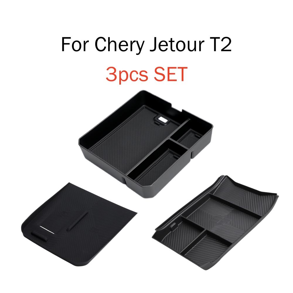 Para Chery Jetour T2 Traveler 2025 2025 2025 Caixa de Armazenamento com Apoio de Braço Porta-Copos Caixa de Armazenamento Inferior Organizador Sob o Console Central