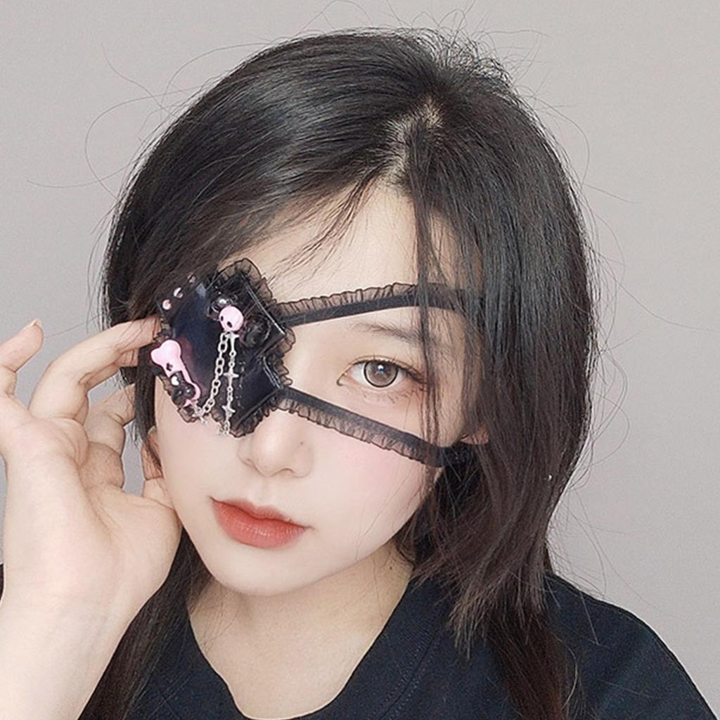 Mysterious Cross Eye Mask In Lolita Gothic Design Gothic Cross Eye Mask StandOut At Cosplay Parties & Costume Event