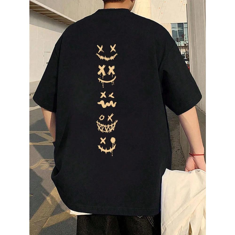 

Tee Shirt Mens All-Match Breathable Cotton Fashion T-Shirt Sportwear Summer Clothing Short Sleeve S чёрный