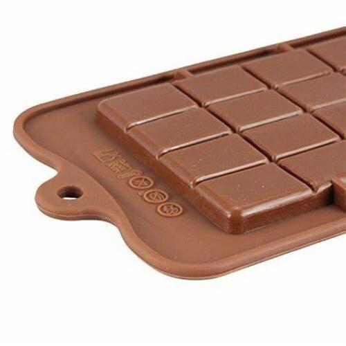 ORIGINAL DEALS Silicone Chocolate Mold 21x10x0.4cm for Homemade Chocolate, Candy, Jelly, or Ice Cubes