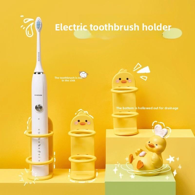 Electric Toothbrush Stand Wall Mount With Storage For Household And Travel