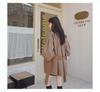 Khakifarbener Damen-Trenchcoat in lockerer Passform, Neuer koreanischer Stil für Frühling & Herbst 2025, Kleine Größe mit Puffärmeln