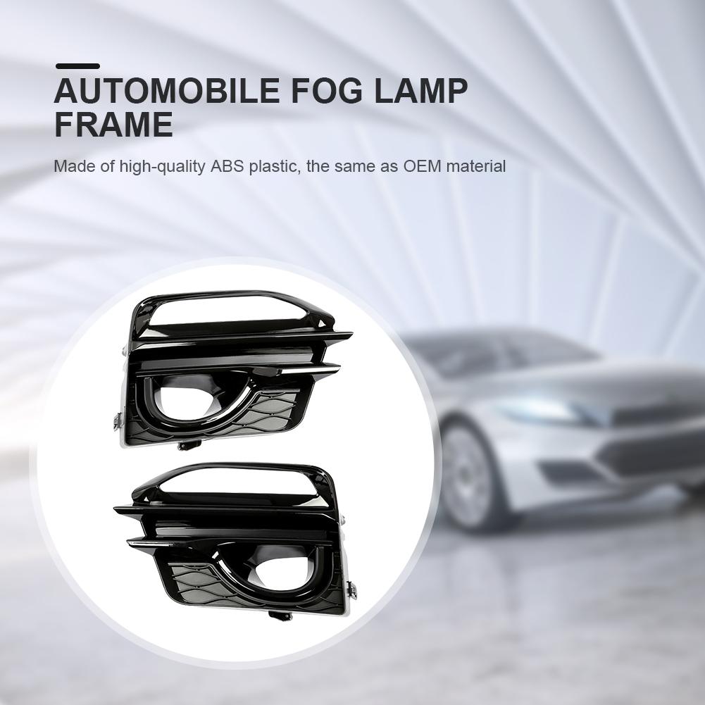 1 Pair Fog Lamp Trim ABS Front Fog Light Cover Exterior Decoration Fog Lamp Protector for Infiniti Q50 Sport 2014 2015 2016 2017