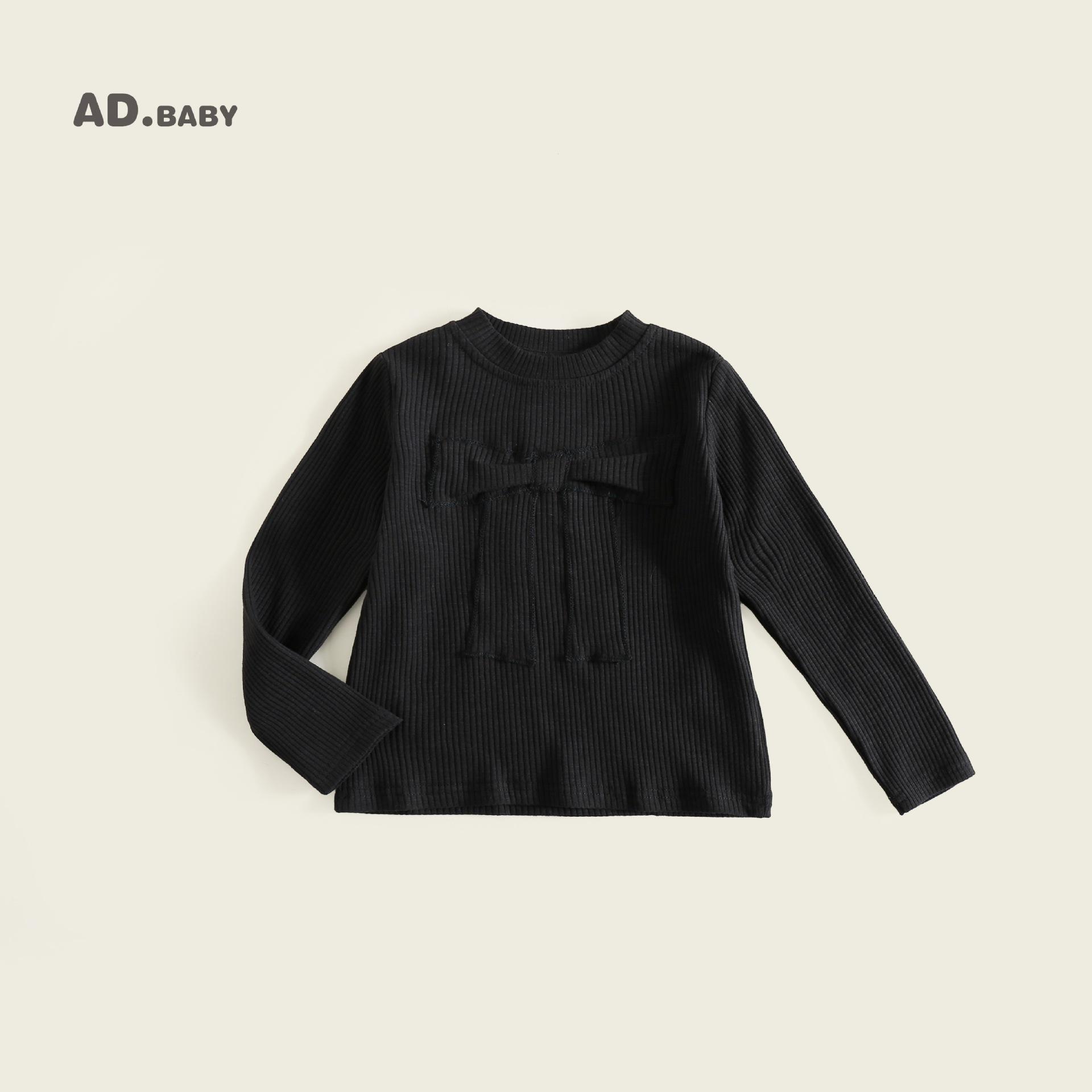 

2025 Fall Girls Korean Style Long Sleeve Embroidered T-shirt - Skin-friendly and Comfortable 100 cm
