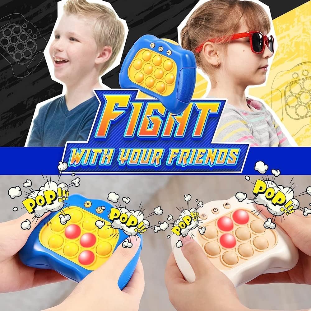 Quick Push Bubbles Game Console, Button Puzzle, Decompression Breakthrough Puzzle Game Machine,Hand Eye Coordination Game