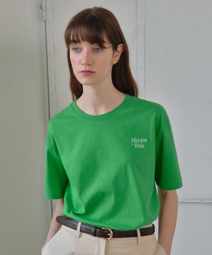 ROLAROLA Maison De Rola Loose Fit T-Shirts Green
