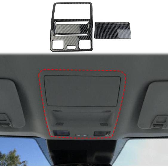 Interior Roof Reading Light Lamp Cover Trim Accessories for Ford Maverick,for Bronco Sport/Mustang(Carbon Fiber Style) carbon fiber style
