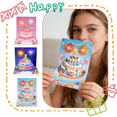 Tarjeta de Cumpleaños con Deseos Musicales, Adecuada Para Regalos de Fiesta de Cumpleaños