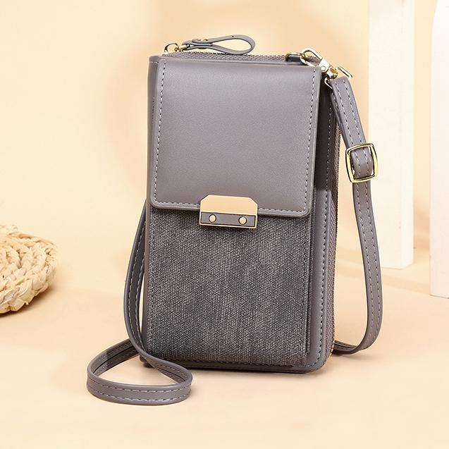 Neformální dámské kabelky přes rameno Malé PU kůže Dámská kabelka na telefon Crossbody Peněženka Dámská peněženka na karty