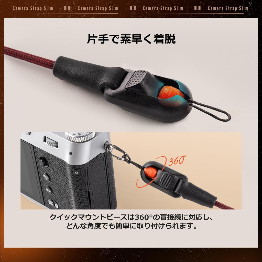 PGYTECH Slim Vintage Series Camera 30kg Weight Adjustable Easy To Attach and Neck Quick Release System Strap, Capacity, Length, Lightweight, Flexible,