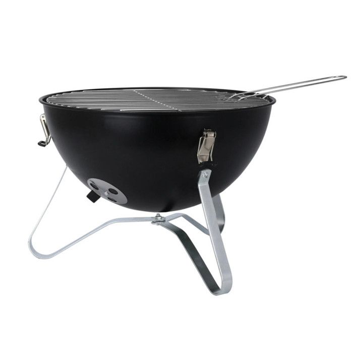 ProGarden Barbecue Forme De Boule 37 Cm Noir 445907