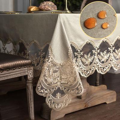 Toalha de mesa de renda impermeável pvc retangular quadrado festa evento jantar mesa de centro capa decoração para casa à prova de óleo
