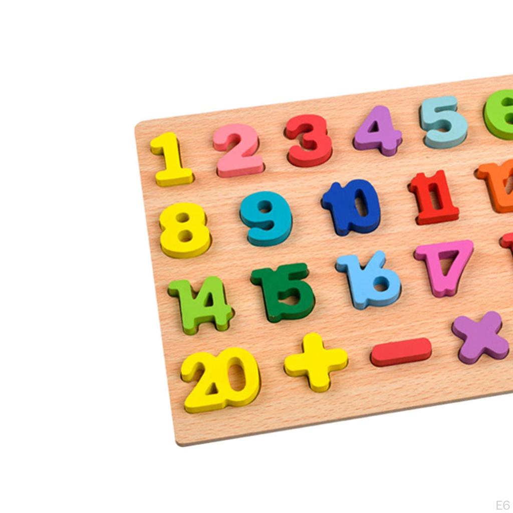 Wooden Puzzle Blocks Chunky Puzzles Preschool Montessori Educational Toy for Boys And Girls
