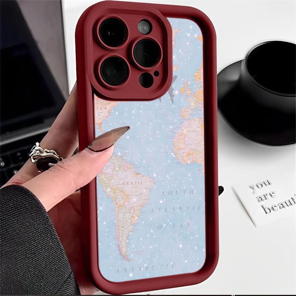 

LZ24 Карта траектории самолета искусство силиконовый чехол для телефона Infinix Smart9 Hot 40i Tecno Camon20 Moto G22 G30 OnePlus Google Pixel9 противоударный задний чехол Google Pixel 9 5G