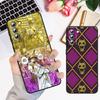 Cartoon Anime JoJo Jotaro Kujo Phone Case For Samsung S23 S22 S21 S20 S10 S8 Note 20 A9 A73 A71 A53 A33 Ultra Plus FE Black