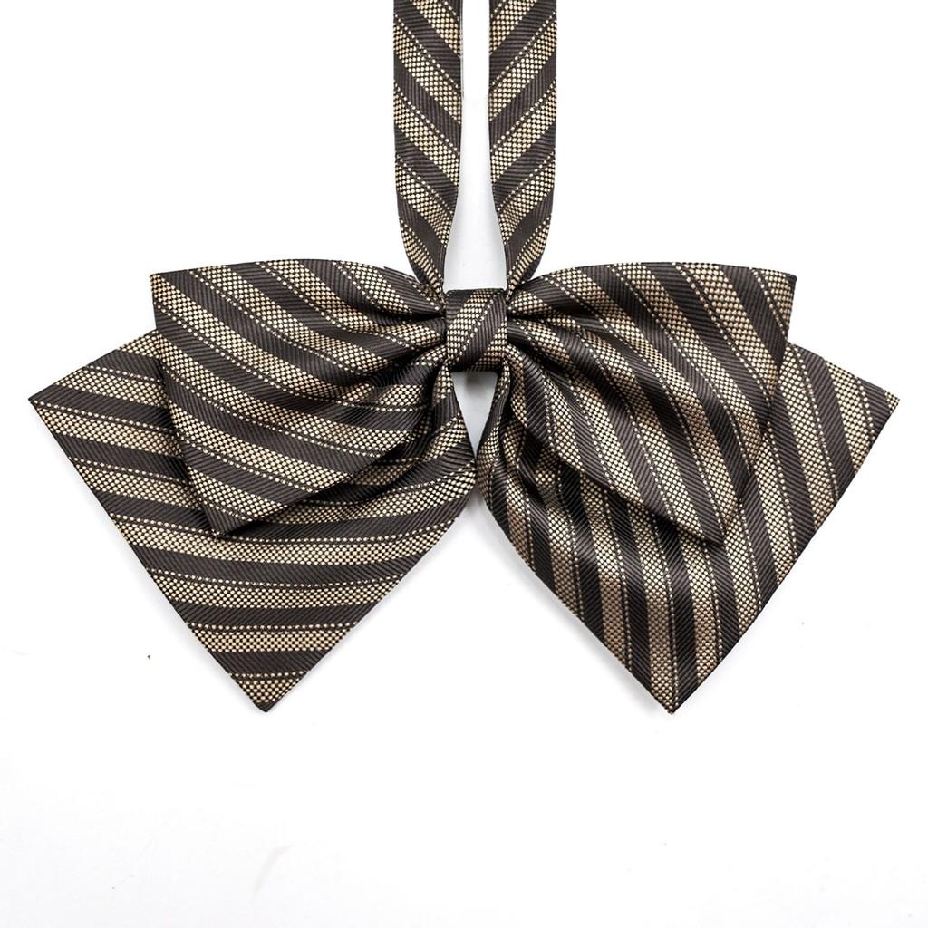 

Pooting Bear Kids School Uniform Tie With Feather Design For Children College Style Brown Butterfly