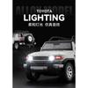 1/24 Toyota FJ Land Cruiser SUV Off Road Toy Car Diecast Metal Alloy Vehicle Miniature Model Collection Gift for Boy Children