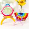 Arch Bridge Rainbow Building Blocks Trailer Kids Montessori Educational Games Color and Shape Cognitive Wooden Toys for Children