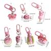Pig Pendant Alloy Acrylic Material Long Lasting Use Animal Keychain for Bag
