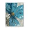 Blue Paint Flowers Canvas Painting Poster Blooming Life Botanical Print Abstract Vintage Wall Art Picture for Living Room Decor