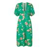 Womens/Ladies Floral Pattern Kimono Sleeve Wrap Dress