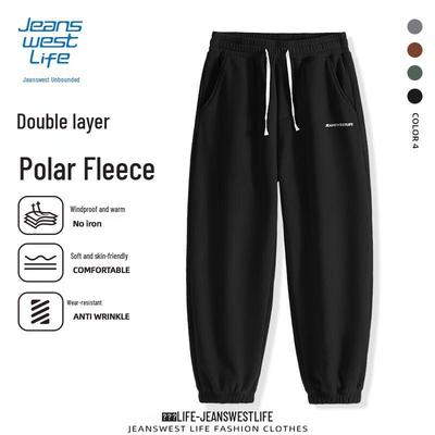 Jeanswest Men's Winter Fleece-Lined Jogger Pants