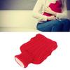Hot Water Bag Rubber Explosionproof Water Injected Hand Warming Bag with   Knit Hand Insert Cover Large