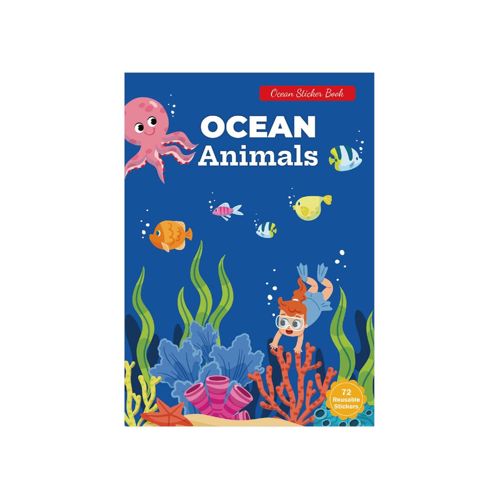 New Sticker Book Focus Potential Development Reusable Stickers Cartoon Animal Enlightenment Baby Early Education Book For Kids