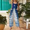 Women's Casual Jumpsuit Sleeveless Christmas Printed Cotton Jumpsuit
