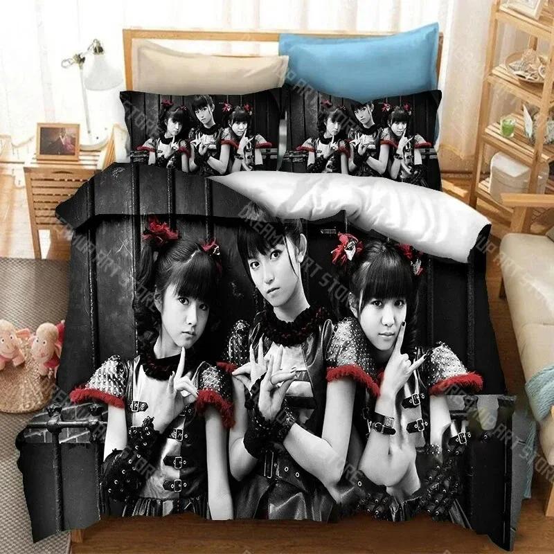 3D Print Babymetal Band Bedding Set Pillowcase Duvet Cover Double Twin Full Queen King Adult Kids Bedclothes Quilt Cover