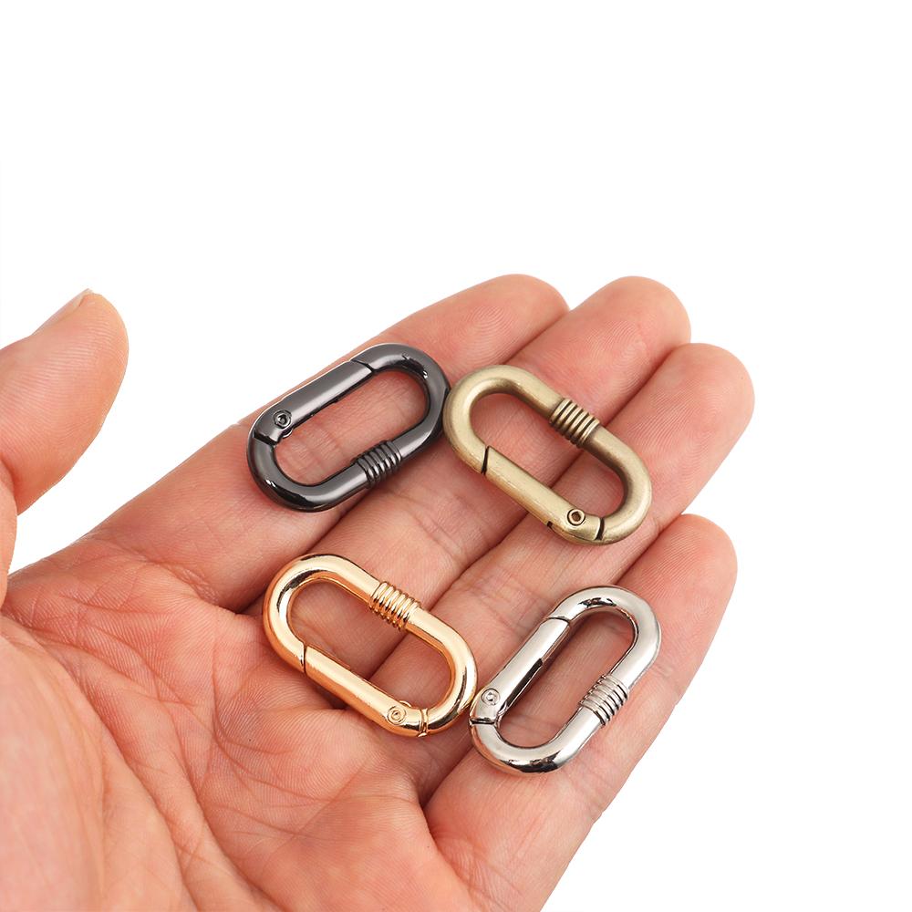 Bottle Hooks Camping Hiking Outdoor Carabiner Handbags Clips Bag Belt Buckles Spring Oval Rings