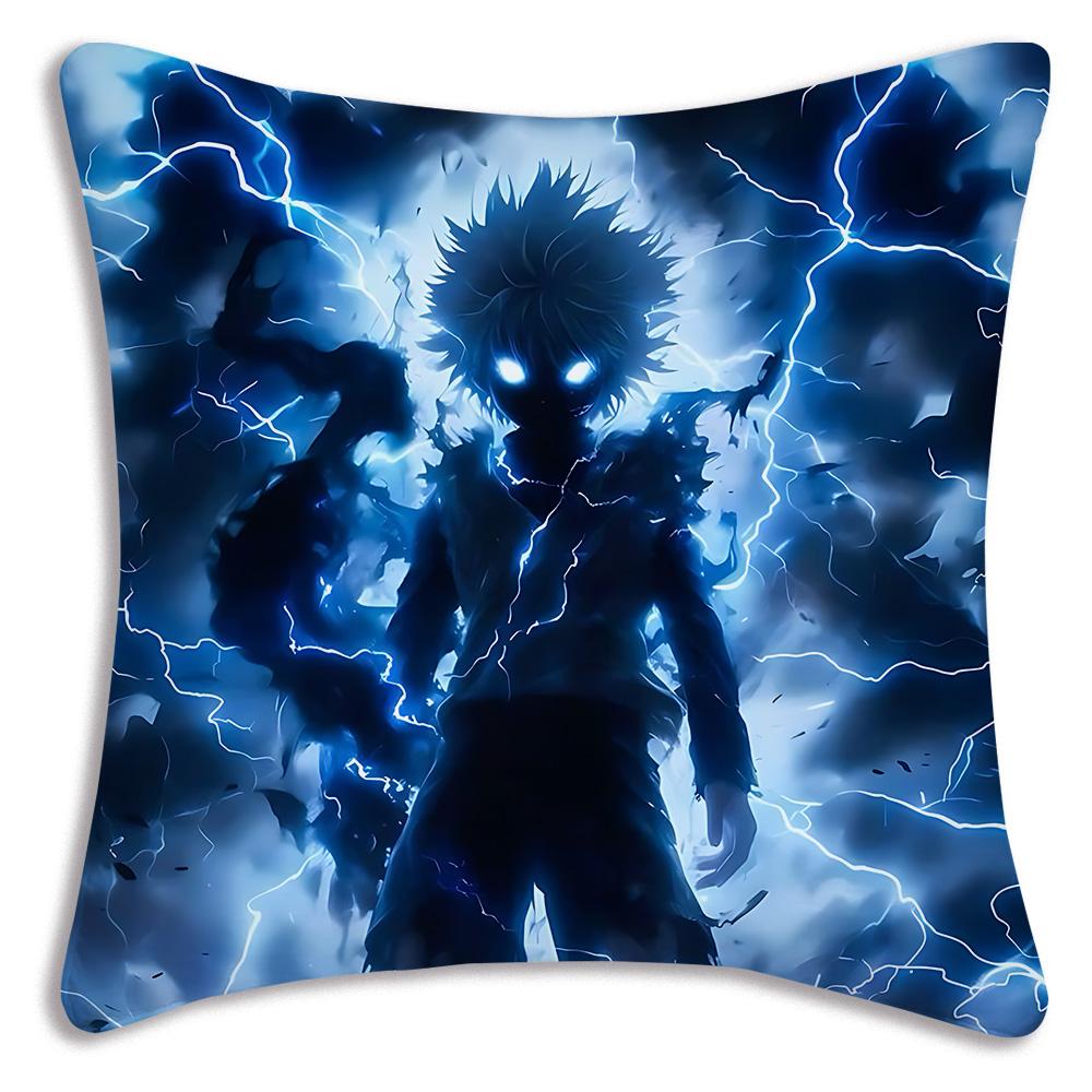 Anime For h-Hunter X HunterS Pillow Covers Cartoon Sofa Decorative Home Double-sided Printing Short Plush Cute Cushion Cover