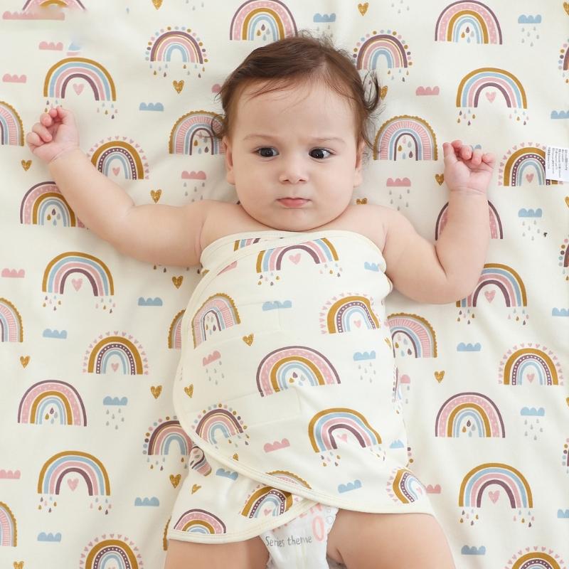 Baby Anti Jump Wrap Cotton Blanket for Newborn Baby Essential Baby Sleep Bag Receiving Blankets Sleeping Bag