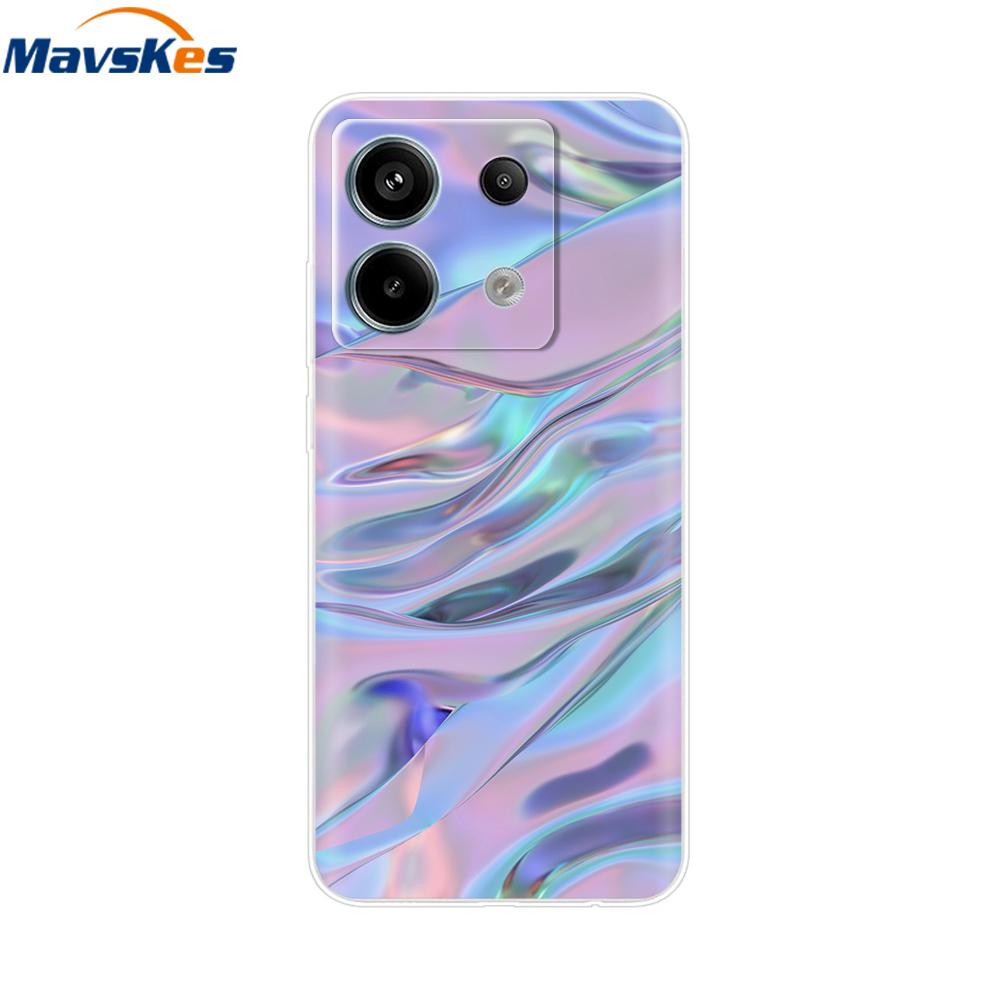 Handyhülle Für Xiaomi Redmi Note 13 Pro 5G Rückseite Niedlich Stoßfest Weich Klar Silikon TPU Für Redmi Note13 Note 13 Pro Funda