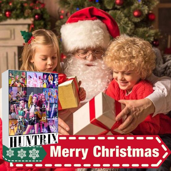 Advent Calendar 2025 24 Days Christmas Countdown Calendar with 24 Keychain Toys Gifts for Kids Adult Teens