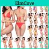 Womens Sexy Bikini Bandage Swimsuit Swimwear Bathing Suit Candy Solid Color