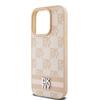 Dkny Dkhcp15Lpcptssp Iphone 15 Pro6.1 Różowy/Pink Hardcase Leather Checkered Mono Pattern & Printed Stripes