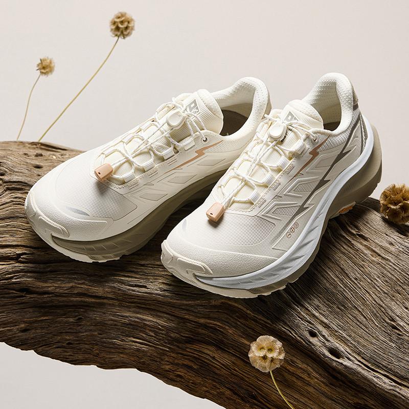 Anta Explore 2 Comfortable Stylish Shock Absorbing Durable Lightweight Low Top Trail Running Shoes Women sneaker White Brown 922445588-2