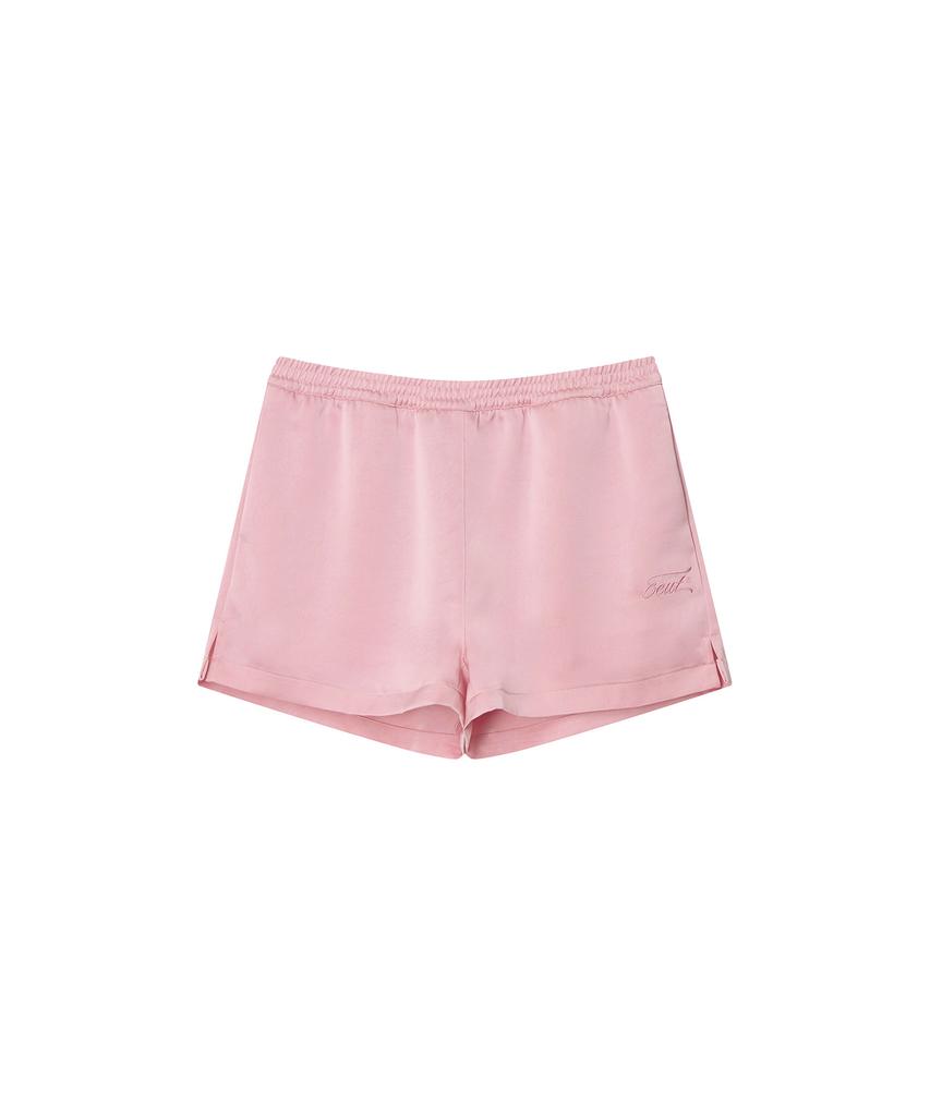 Iuteu Satin Banding Shorts/Pink