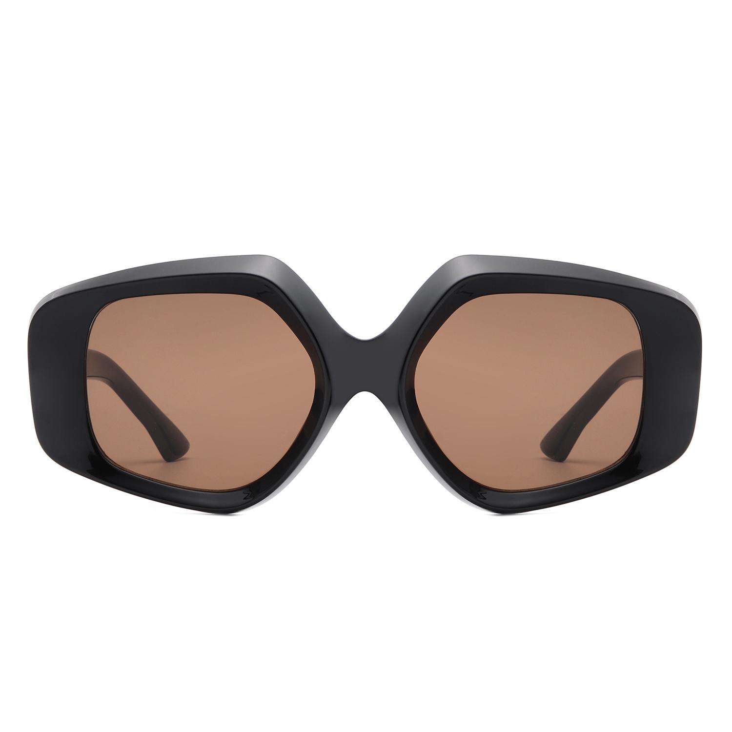 

MAXJULI Designer Fashion Sunglasses Women Mod Thick Bevel Frame Butterfly Sun glasses UV400 W8251