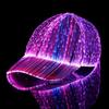 LED-Mütze, leuchtende Baseballkappe, Blitz-Glühmütze, wiederaufladbar über USB, Hip-Hop-Leuchtmütze, Halloween-Blinkmütze für Party, Disco, Bar