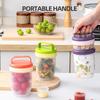 Double Layer Leak Salad Cup Oatmeal Container With Spoon & Sauce Box Portable Overnight Oats Jar