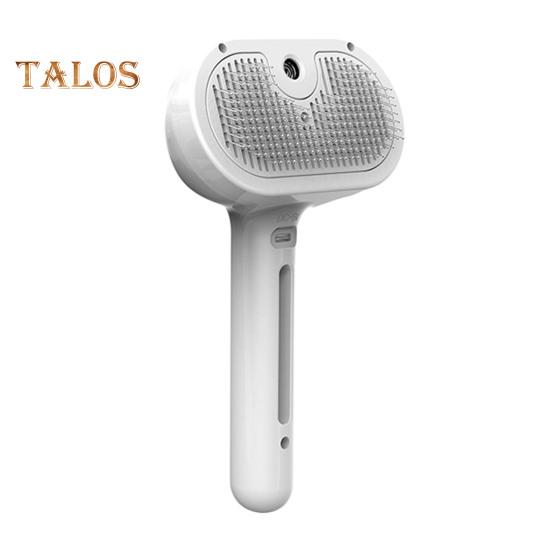 

Паровая щетка для кошек, перезаряжаемая расческа-спрей для удаления шерсти с резервуаром для воды и кнопкой спуска, паровая щетка для ухода за домашними животными для кошек и собак белый