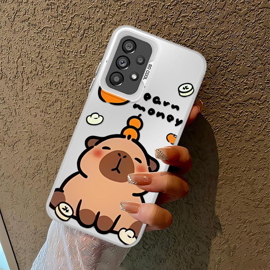 

Cute Capibala Case For Samsung For Galaxy A13 A17 A23 A16 A34 A14 A32 A15 A24 A25 A12 Soft Shell Galaxy A22 5G