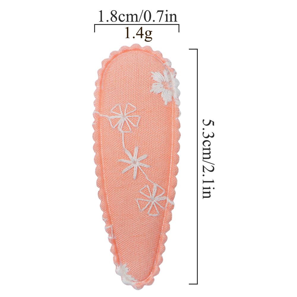 2/4/6Pcs/Set New Print Cotton Alloy Hair Bow Snap Clips Fabric Plaid Hairpins Girl Kid Headwear Baby Hair Accessories