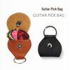 Leather Guitar Pick Holder Keychain for All Types of Guitars and Ukulele