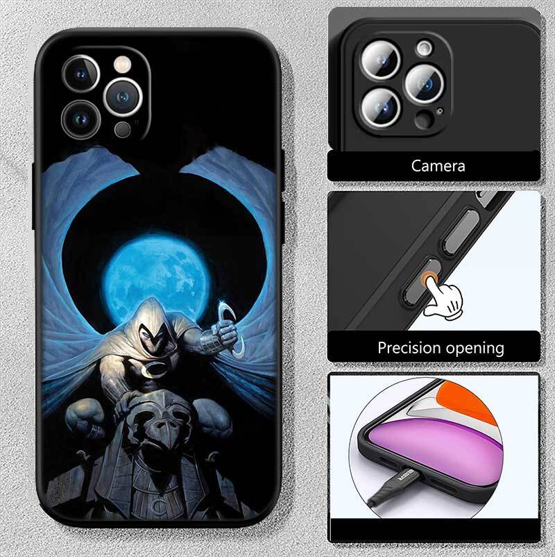 Moon Knight Shockproof Phone Case for Redmi Note 8 8T 9 9A 9C 9T 9S 10 11 11S 10C 10X 10A 10T Pro Max Plus Prime