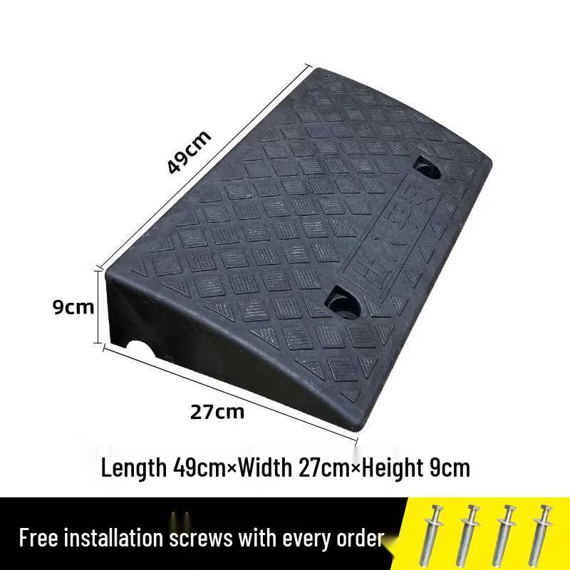 

Black 9CM High Plastic Curb Ramp