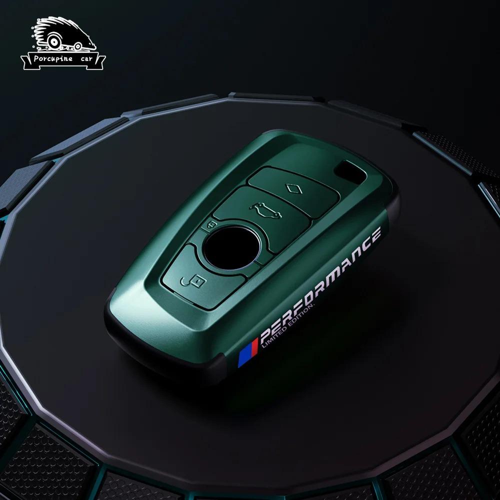 

Baked enamel Car Key Shell Case Cover Holder Keyring Key Ring Chain keychain For BMW M F07 F10 F11 F20 F25 F26 F30 525 F18 F34 зелений